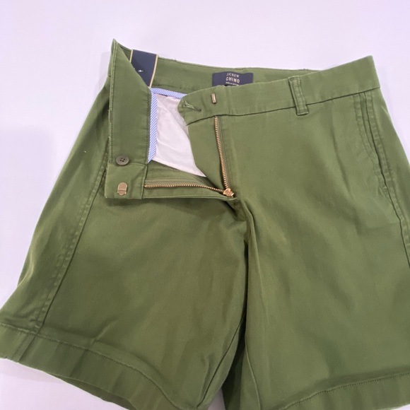 J. Crew Chino Green Shorts Size 6 NWT - Picture 6 of 10